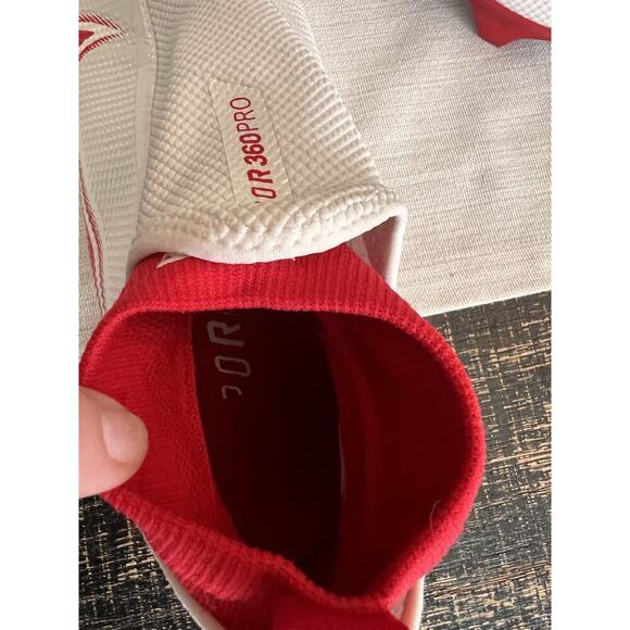 Nike Vapor Football Cleats Men’s 10.5 White Red AO8277 Speed Molded Cleats - Picture 6 of 7